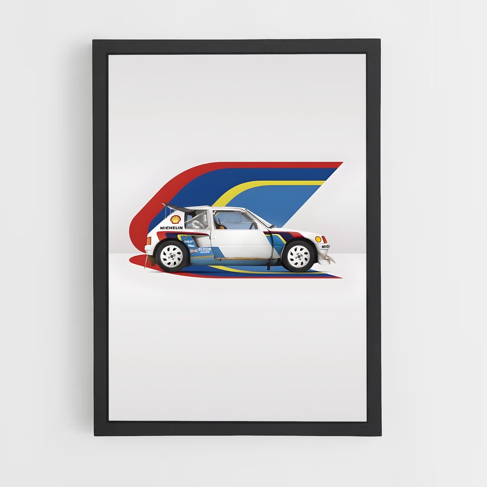 Poster Rallye Triumph – affiche Peugeot (vue 2)